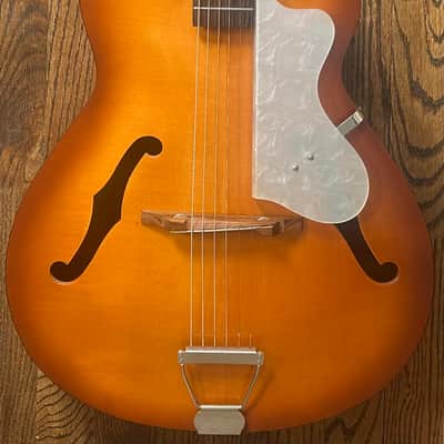 1963 Eko Model 100 Archtop Acoustic w/ Hardcase image 2