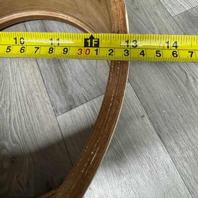 Vintage Beverley 13”x9” Tom Drum Shell Bare Wood #OM16 image 5
