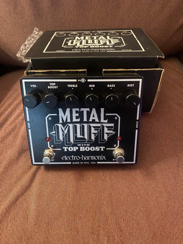 Electro-Harmonix Metal Muff Distortion with Top Boost 2006 - Present - Black image 1