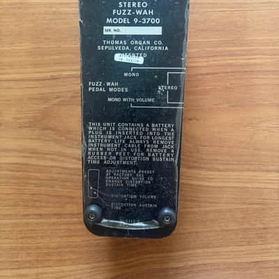Vox Stereo fuzz Wah 1970s image 2