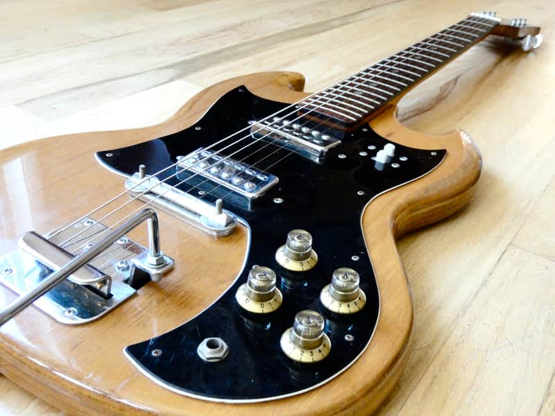 1960s Lyle SG Vintage Electric Guitar Japan Univox Coily Pickups