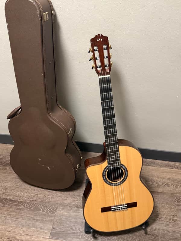 Cordoba Left Handed GK Pro Negra All Solid Luthier Series Acoustic Electric Classical Guitar image 1