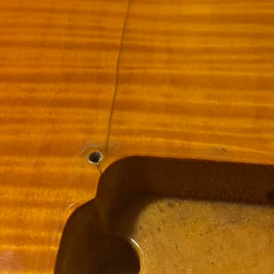 2003 Korean Ibanez RG320FM Orange Flame Maple Guitar Body Floyd Ready image 10