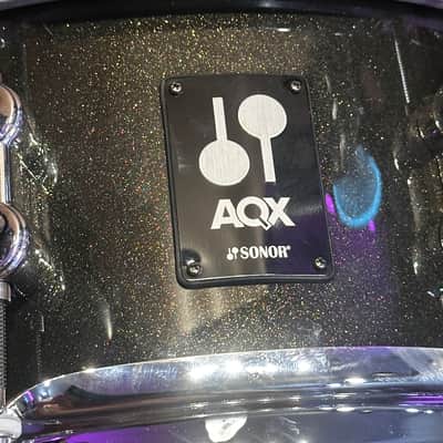 Sonor AQX 14x5.5 Snare Drum – Black Midnight Sparkle | Floor Model | w/ New Snare Wires image 13
