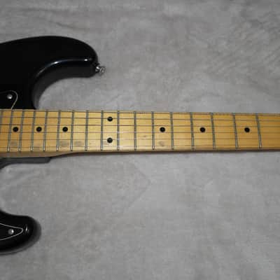 1985 MIJ Fender 70's Reissue Squier SQ Series Stratocaster Black With Maple Neck Relic! image 6