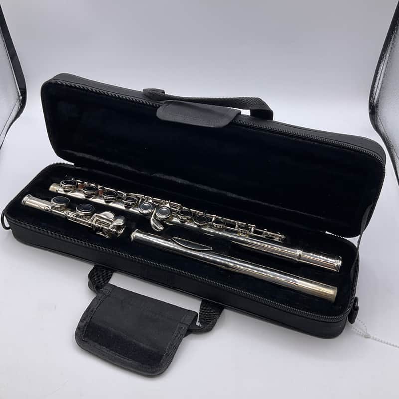 Glory GFL-130 Closed Hole Student Flute Silver Plated With Hard Case image 1