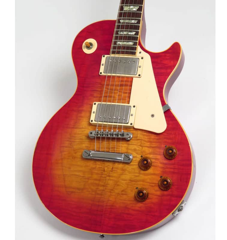 1982 Gibson Les Paul 59 Reissue Cherry Sunburst - "One Off" Kalamazoo Early 59 RI - Super Flame Top Used – Very Good image 1