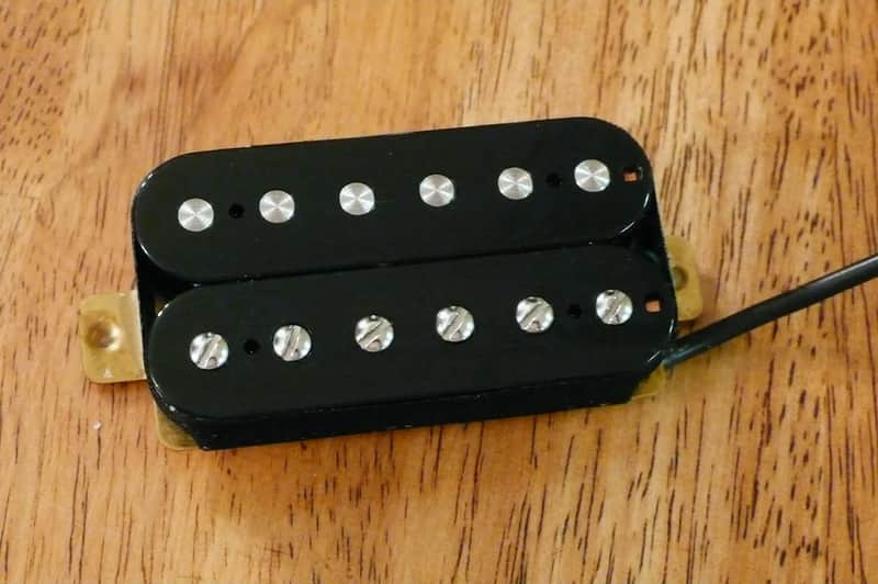 High Output Bridge Humbucker Pickup Black Alnico 2 Magnets 4 Four Conductor Wire image 1