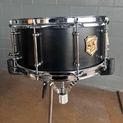 SJC Drums 6.5x14" Tour Series Maple Snare Drum in Matte Black image 2