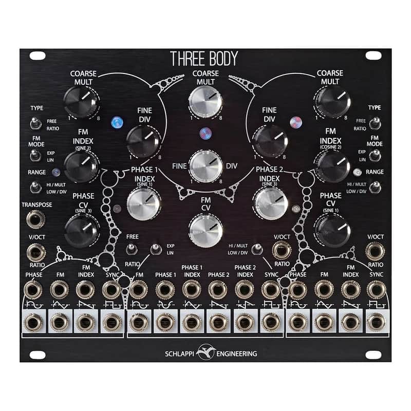 Schlappi Engineering Three Body Digital Complex Oscillator Module (Black) image 1