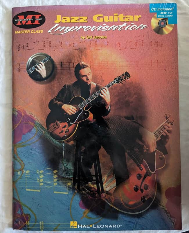 Jazz Guitar Improvisation by Sid Jacobs CD Sheet Music Instructional Lesson Book image 1