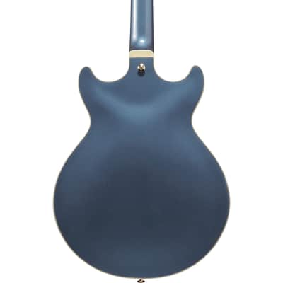 Ibanez Artcore Expressionist AMH90-PBM 6-String Hollow Body Electric Guitar with Macassar Ebony Fretboard, Right-Handed, Prussian Blue Metallic image 7