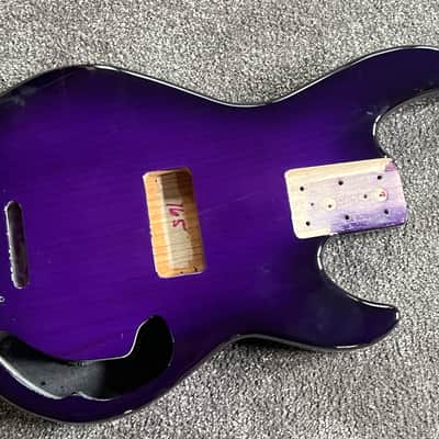 G&L CLF Research L-1000 S750 bass body ash purple burst image 1