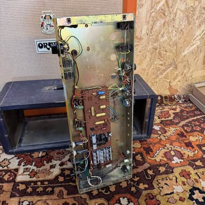 Vintage 1970s Carlsbro 50 Top Custom Colour Blue Guitar Valve Amplifier Head image 22