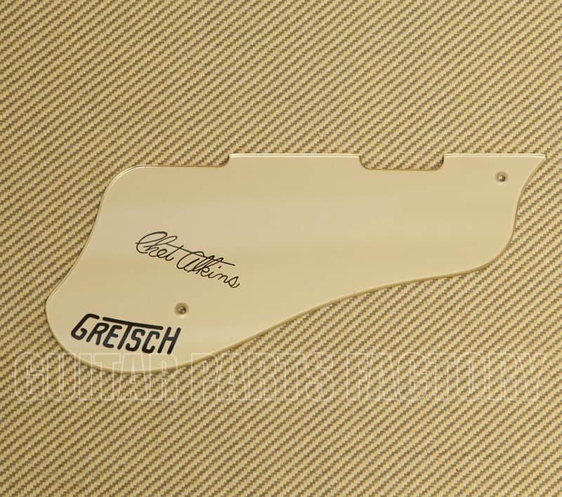 007-5795-049 Gretsch Pickguard, G6120DC Chet Atkins Hollow Body, Cut For DynaSonic Pickups, Gold 0075795049 image 1