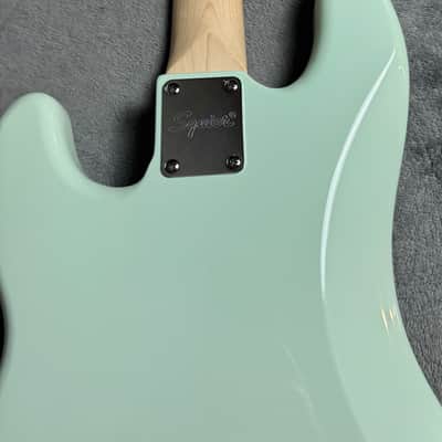 Squier Precision Bass by Fender – Surf Green – Maple Neck – Excellent Condition w/ Gig Bag image 6