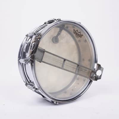 ROGERS DYNASONIC CHROME OVER BRASS SNARE DRUM (MADE IN ENGLAND)-14" x 5" image 7