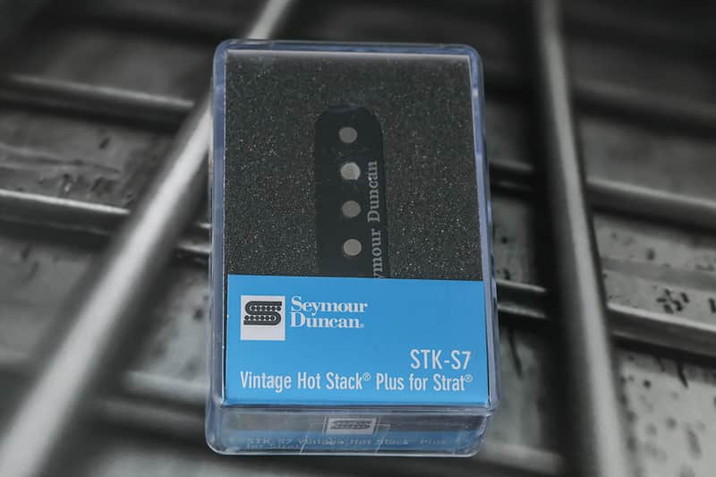 Seymour Duncan STK-S7 Vintage Hot Stack Plus Strat Pickup - Black image 1
