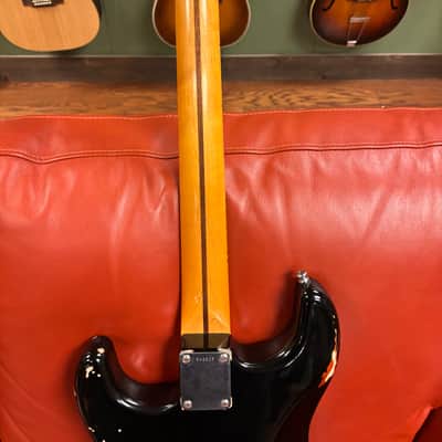 2008 Fender Custom Shop David Gilmour Stratocaster Relic Black over 3-Color Sunburst image 17