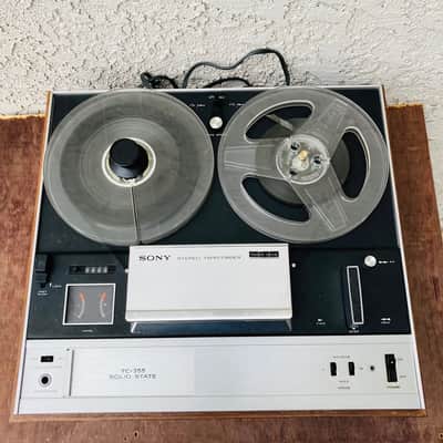 Vintage Sony TC-355 Reel-To-Reel Tape Recorder, Solid State Three Head Recording Gear, AS IS image 1