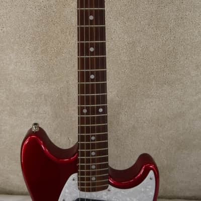 Fender MUSTANG Candy Apple Red CIJ w/Stripe s/HSC #P088687 image 6
