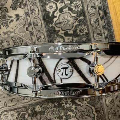 Mint DW Collectors Series Maple Pi snare 3.14 X 14 White Glass Contrail w/ Chrome hardware image 1