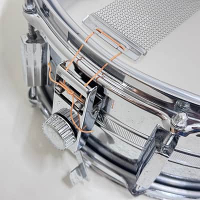 USED PEARL Japan Vintage Shell Snare Drum 14"x 5.5" Steel image 5
