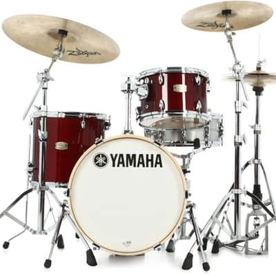 Yamaha SBP8F3 Stage Custom Bop 3-piece Shell Pack - Cranberry Red image 2