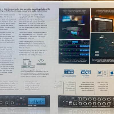 2 x MOTU UltraLite AVB: 18 x 18 USB / AVB audio interface, w/coupler & rack ears image 15
