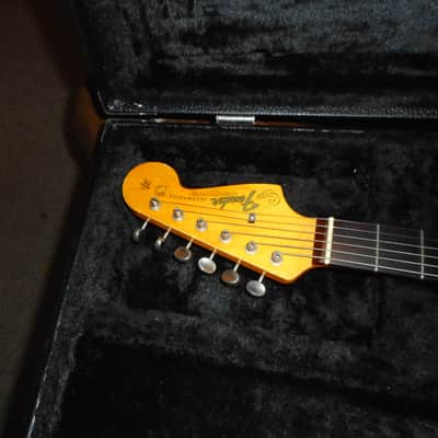 Scarecrow Guitars 1966 Jazzmaster Tribute 2024 - Shoreline Gold over Sonic blue Relic image 3