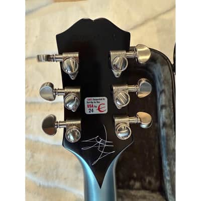 Epiphone Epiphone Jared James Nichols “Blues Power” Les Paul Custom - Aged Pelham Blue image 7