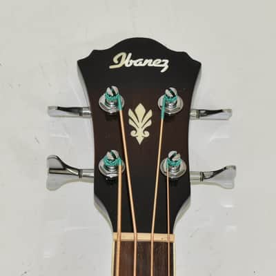 Ibanez AEB10E-DVS Artwood Series Acoustic Electric Bass in Dark Violin Sunburst High Gloss Finish 9620 image 4