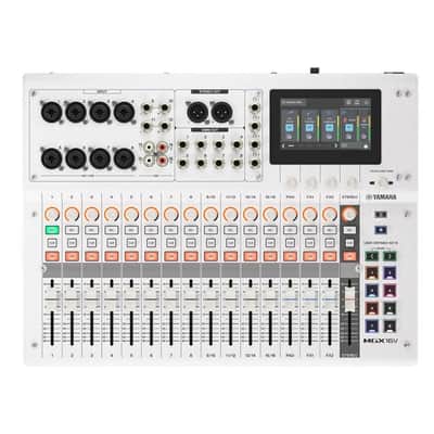 Yamaha MGX16V W 22-Channel Digital Mixing Console with HDMI-USB 4K Video Capture and Pair of DBR10 10-Inch 700W Powered Speakers (White Video Bundle) image 3