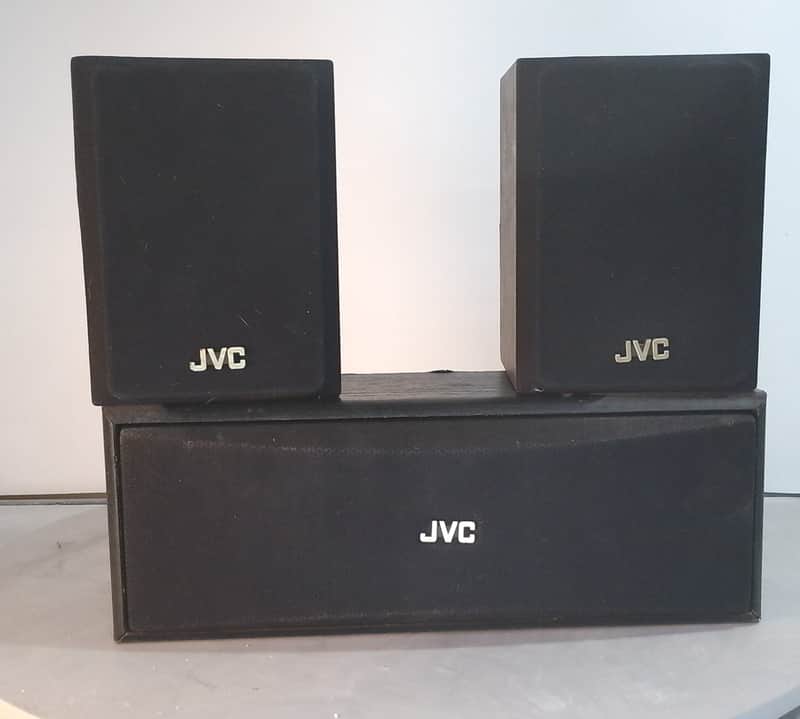 JVC SP-XS30 Bookshelf Center Speaker Set 3 Piece Surround Home Audio image 1