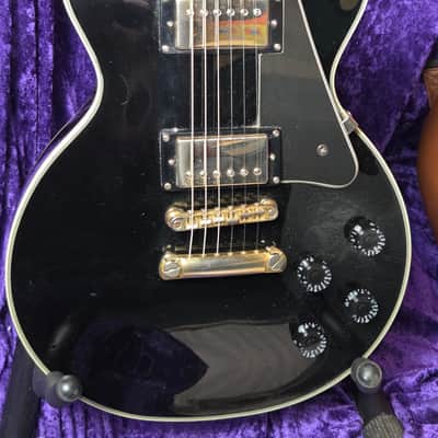 Epiphone Les Paul Custom Electric Guitar Ebony image 2