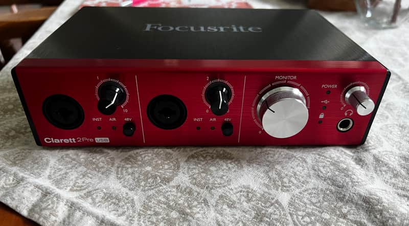 Focusrite Clarett+ 2Pre USB-C Audio Interface 2021 - Present - Red image 1