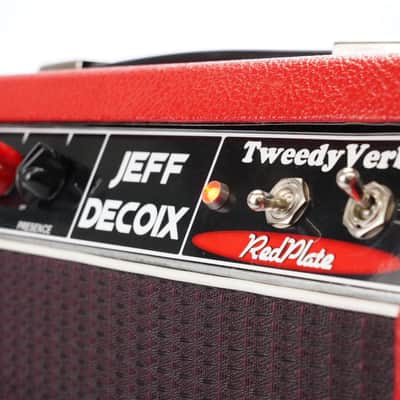 Red Plate Tweedy Verb M2-TV Jeff Decoix 1x12 Guitar Combo Amplifier #52531 image 12