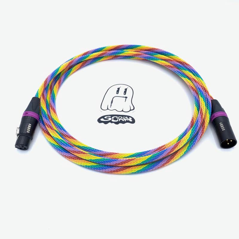 SORRY Cables 10ft Rainbow XLR Cable image 1