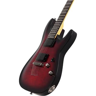 Schecter Guitar Research Demon-6 Electric Guitar Crimson - Red Burst image 7