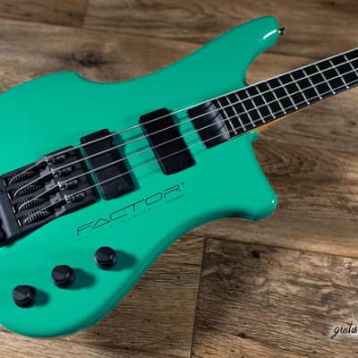 1987 Kubicki Ex Factor 4-String Bass w/ Case – Bahama Green image 15