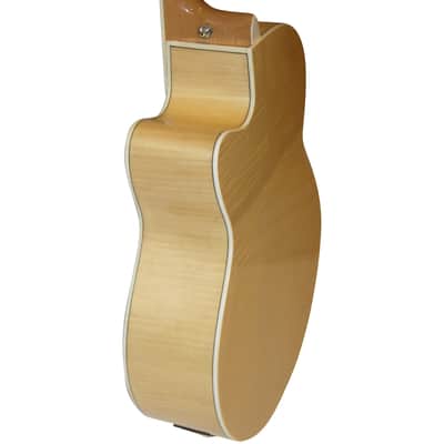 Sawtooth Solid Spruce Top Jumbo Cutaway 6 String Acoustic Electric Guitar with Flame Maple Back and Sides image 12