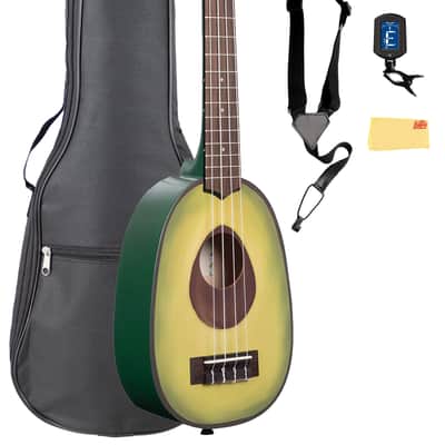 Kala KA-NV-GUAC Novelty Guacalele Soprano Ukulele w/ Gig Bag image 1