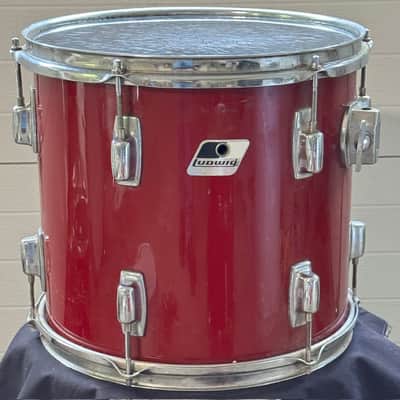 Ludwig Rockers 13" Power Tom Drum Vintage 80's Black and White Badge image 1