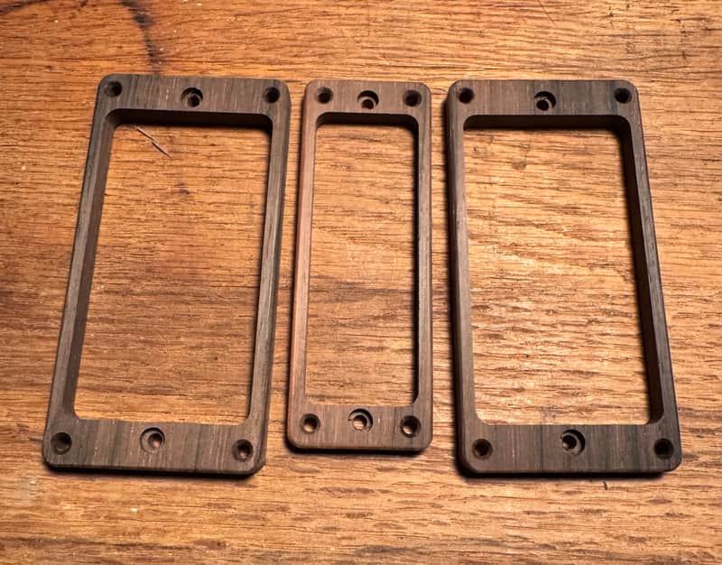 Guilford Brazilian Rosewood Pickup Ring Set - fits PRS Special 22 (S2) Semi-Hollow image 1