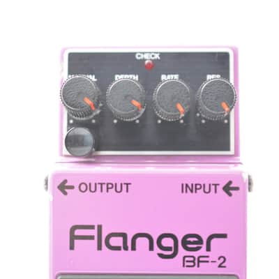 BOSS BF-2 Flanger Black Label Chorus Mod w/Push-Button Switch MIJ July 1983 image 3