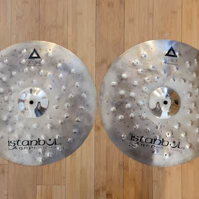 Cymbals - Istanbul Agop 17" XIST Dry Dark Brilliant Hi Hats image 1