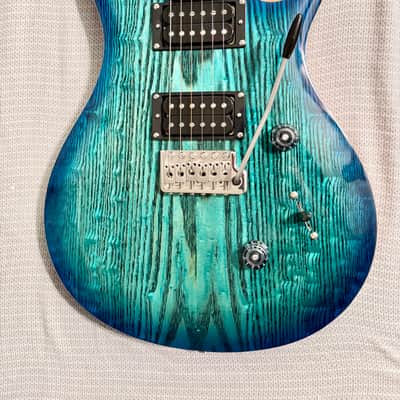 PRS SE Custom 24 Burled Ash Limited Edition 2025 - Lake Blue image 2