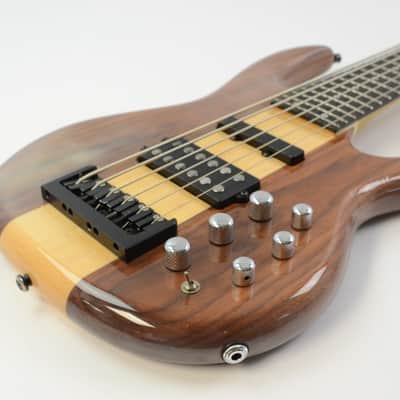 Carvin LB76 Electric 6-String Bass - Natural w/ Gig Bag - Cloudy Finish - LB-76 image 12