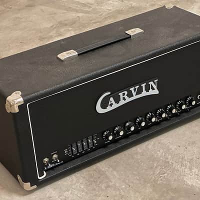 Carvin X-100b 100W Tube 2 Channel Guitar Amplifier Head with Graphic EQ, Boost and Reverb - Black image 1