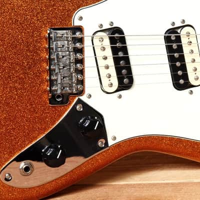 FENDER PAWN SHOP SUPER-SONIC MINT! 2012 Orange Flake Offset Guitar HH 08567 image 8